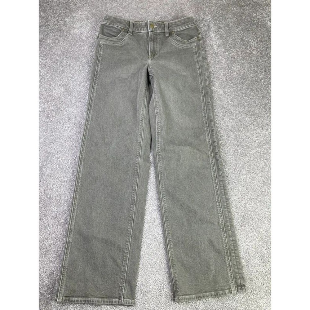 American Eagle Gray Stovepipe Jeans 4 Long